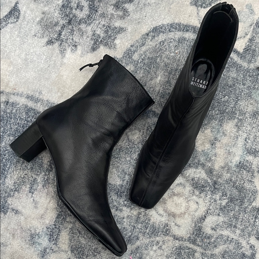 Stuart Weitzman Black Heeled Boots